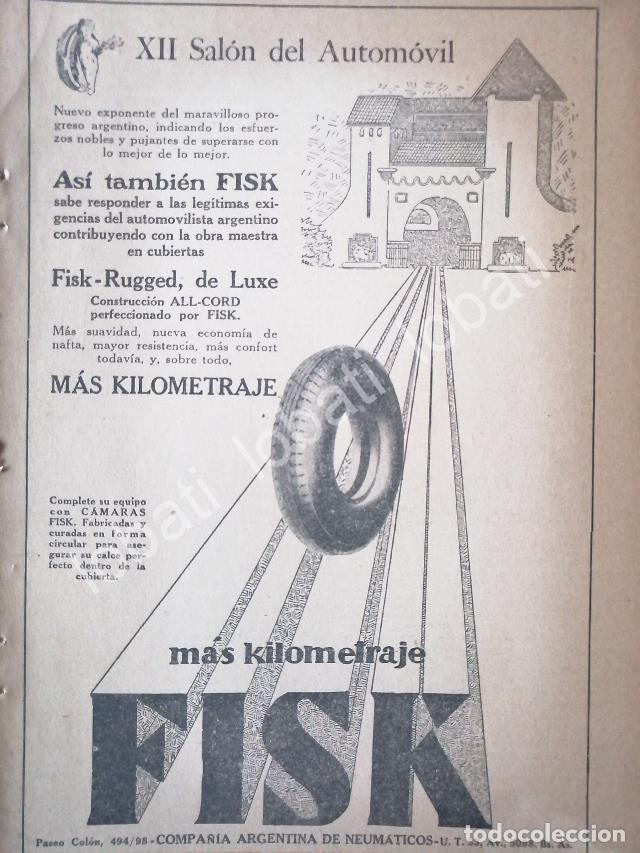 Poster collecting: CARTEL ANTIGUO ORIGINAL DE LLANTAS FISK 1926 /9