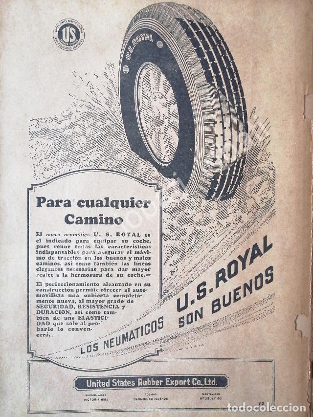 Poster collecting: CARTEL ANTIGUO ORIGINAL DE LLANTAS U.S ROYAL 1927 /12
