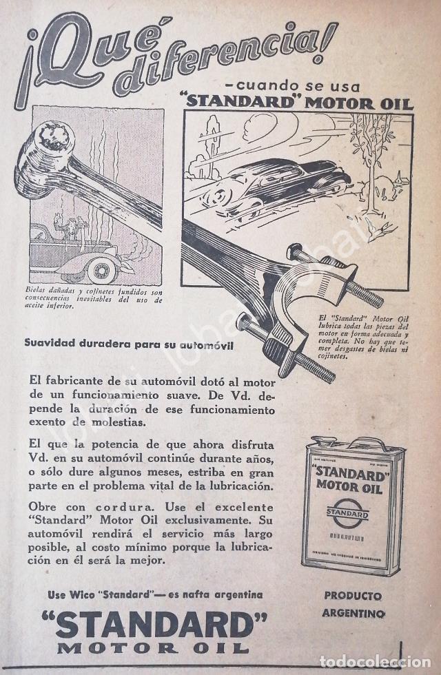 Poster collecting: CARTEL ANTIGUO ORIGINAL DE ACEITES LUBRICANTES STANDAR. MOTOR OIL 1926 /17