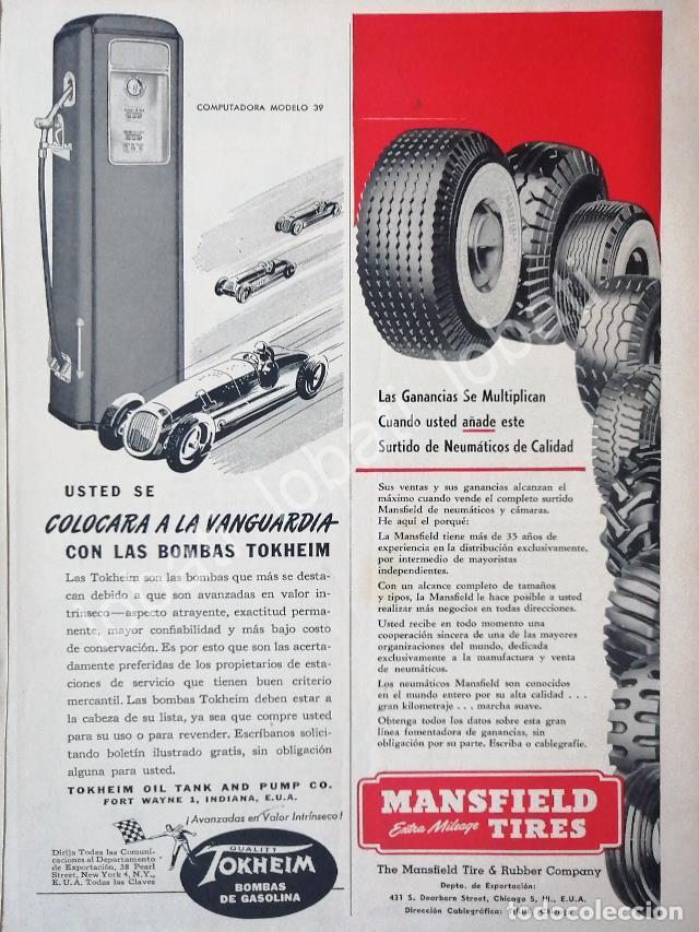 Sammeln von Plakaten: CARTEL ANTIGUO ORIGINAL DE BOMBAS D EGASOLINA TOKHEIM Y OTROS 1952 /22