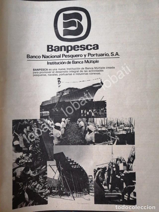Sammeln von Plakaten: CARTEL ANTIGUO ORIGINAL DE BANCO BANPESCA, BANCO NACIONAL PESQUERO 1980 /132