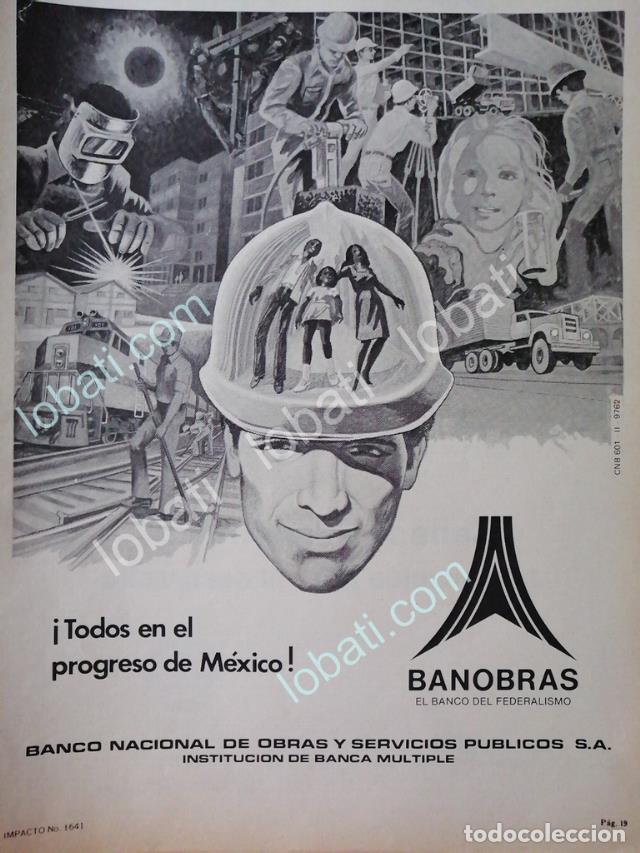 Sammeln von Plakaten: CARTEL ANTIGUO ORIGINAL DE AFICHE DEL BANCO BANOBRAS 1981 / PUBLICIDAD ARTISTICA 137