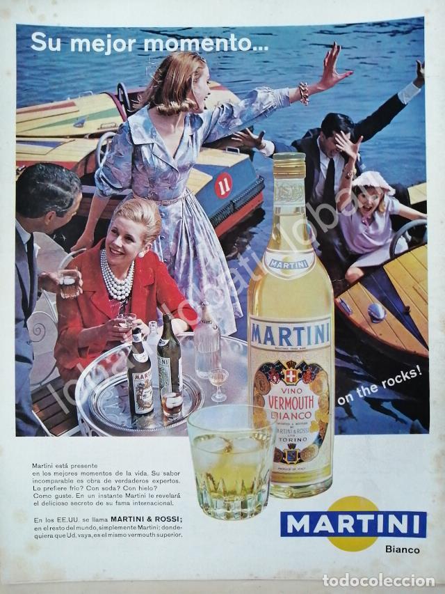 Sammeln von Plakaten: CARTEL ANTIGUO ORIGINAL DE VINOS MARTINI VERMOUTH 1960s /365