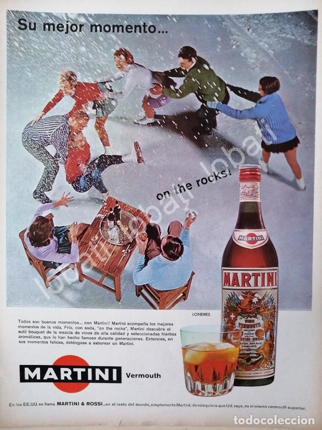 Sammeln von Plakaten: CARTEL ANTIGUO ORIGINAL DE VINOS VERMOUTH MARTINI 1960s /364