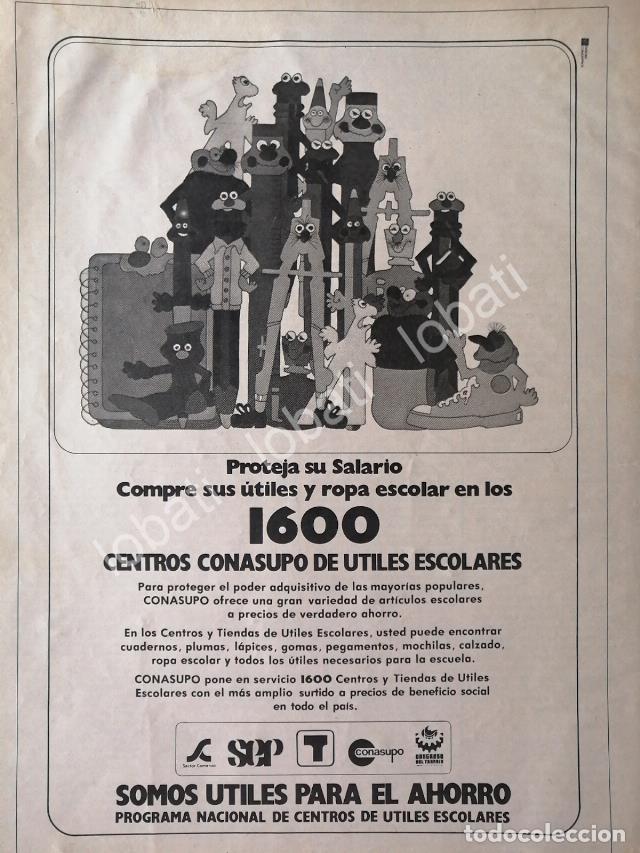 Sammeln von Plakaten: CARTEL ANTIGUO ORIGINAL DE TIENDAS CONASUPO 1981 /6