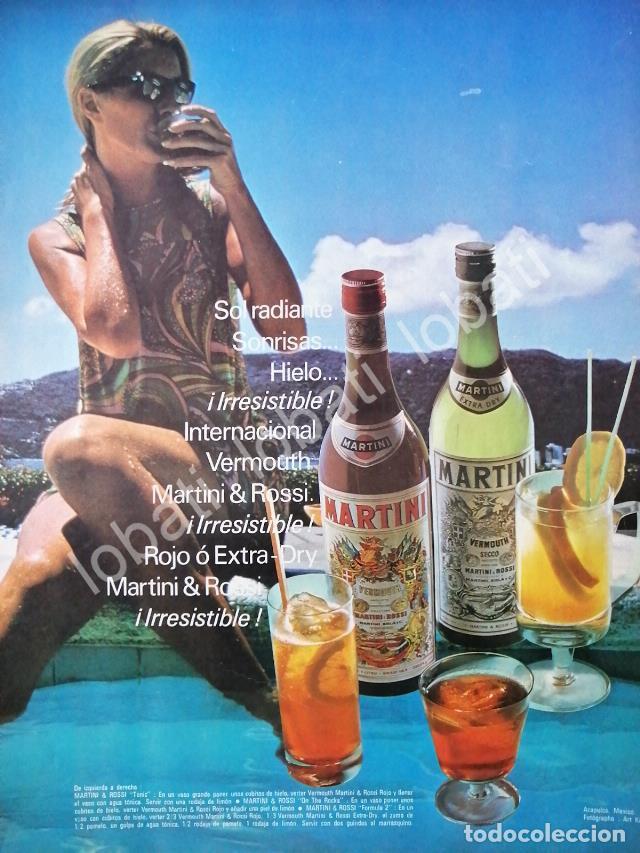 Sammeln von Plakaten: CARTEL ANTIGUO ORIGINAL DE VINOS MARTINI VERMOUTH 1960s /385