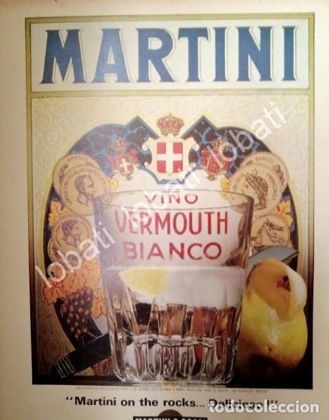 Poster collecting: CARTEL ANTIGUO ORIGINAL DE VINOS MARTINI VERMOUTH 1960s /388
