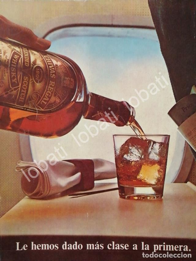 Poster collecting: CARTEL ANTIGUO ORIGINAL DE VINOS WHISKY CHIVAS REGAL 1970s /405