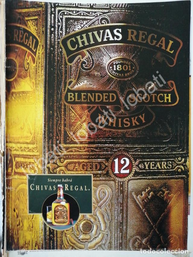 Poster collecting: CARTEL ANTIGUO ORIGINAL DE VINOS WHISKY CHIVAS REGAL 12 A&Ntilde;OS 1980s /409