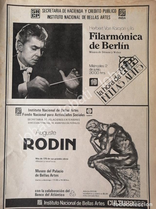 Poster collecting: CARTEL ANTIGUO ORIGINAL DE INBA PRESENTA. FILARMONICA DE BERLIN Y MAS 1983