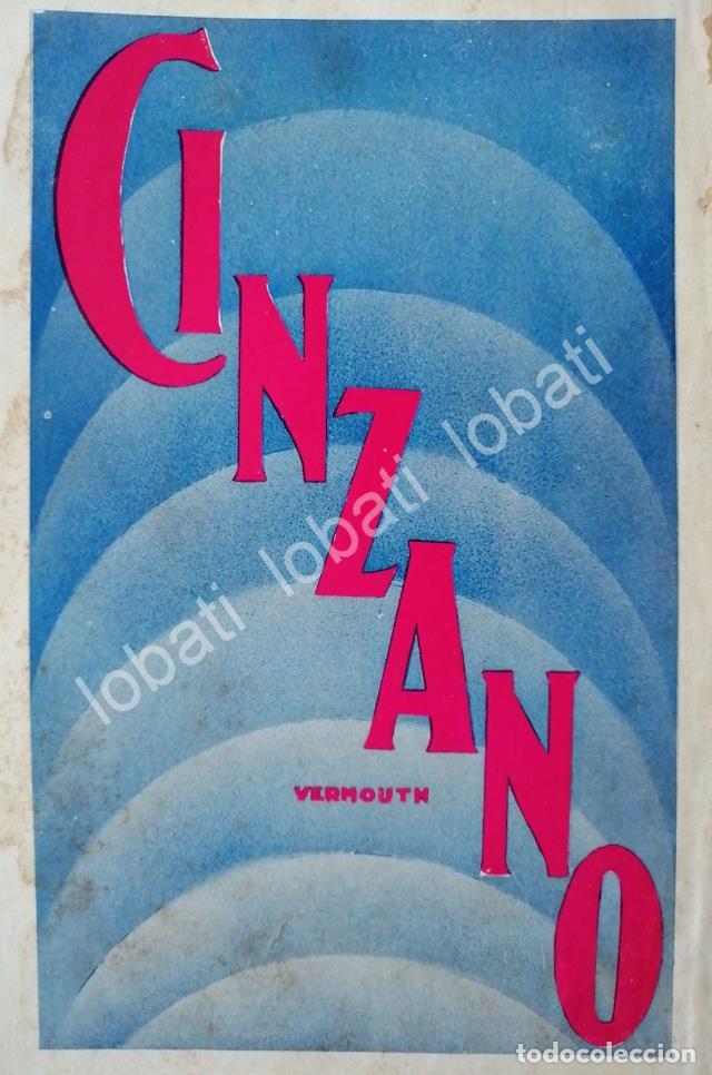 Poster collecting: CARTEL ANTIGUO ORIGINAL DE VINOS CINZANO 1920s /419