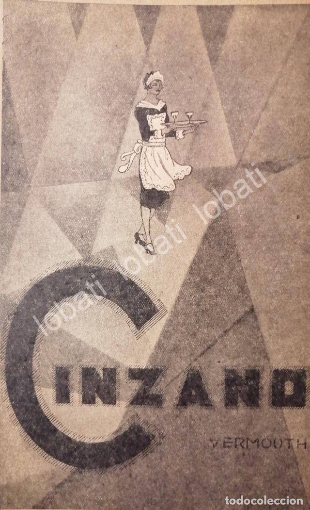 Poster collecting: CARTEL ANTIGUO ORIGINAL DE VINOS CINZANO 1920s /420