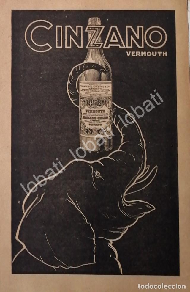 Poster collecting: CARTEL ANTIGUO ORIGINAL DE AFICHE ART NOUVEAU VINOS CINZANO 1920s /434