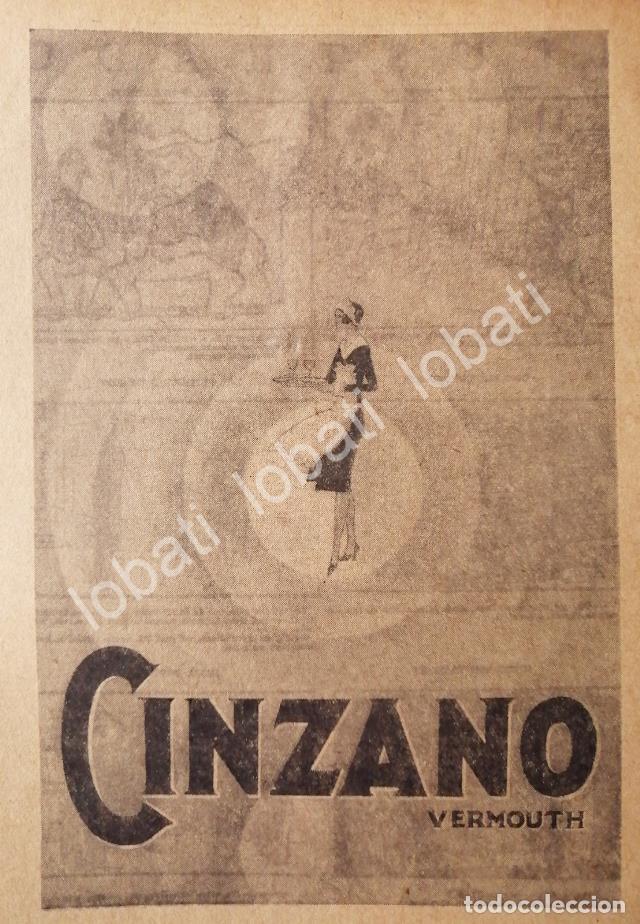 Poster collecting: CARTEL ANTIGUO ORIGINAL DE VINOS CINZANO VERMOUTH A&Ntilde;OS 20s /435