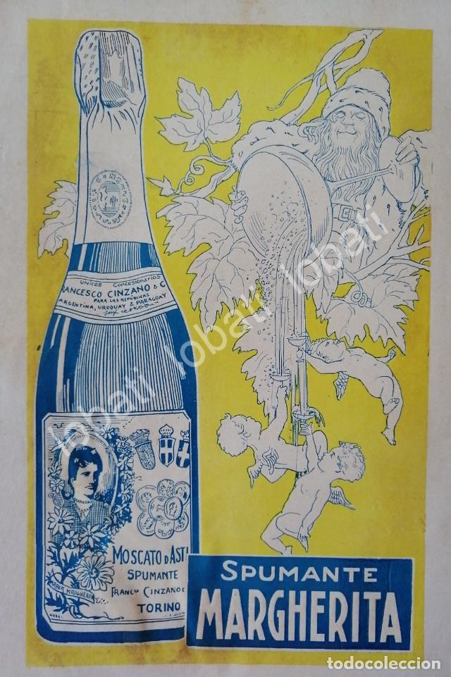 Sammeln von Plakaten: CARTEL ANTIGUO ORIGINAL DE AFICHE ART NOUVEAU VINOS CINZANO 1920s /440