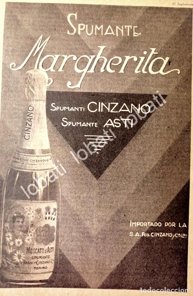 Sammeln von Plakaten: CARTEL ANTIGUO ORIGINAL DE VINOS CINZANO VERMOUTH A&Ntilde;OS 20s /443