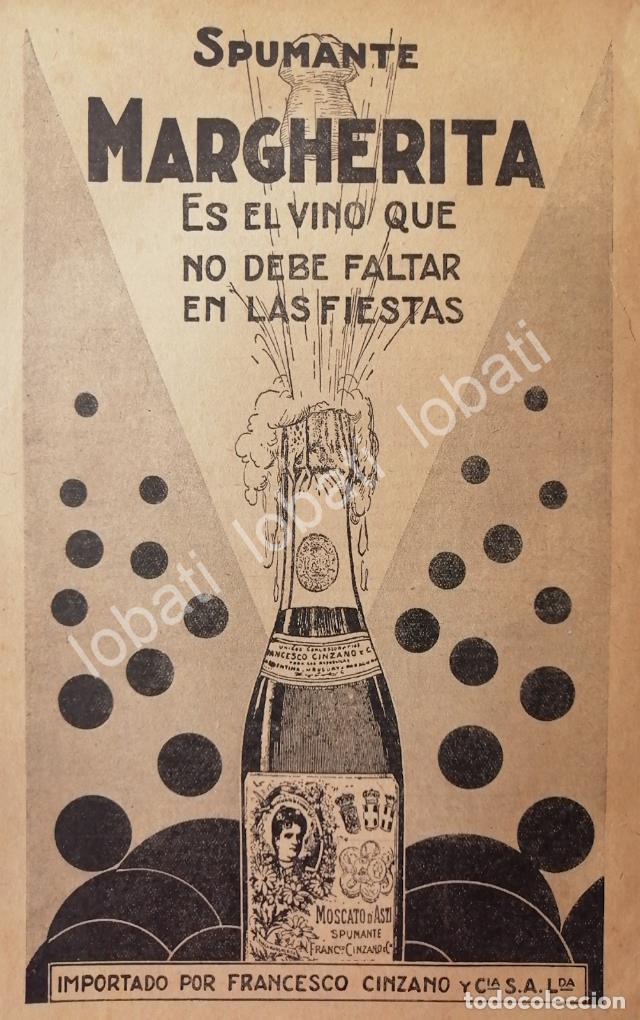 Sammeln von Plakaten: CARTEL ANTIGUO ORIGINAL DE AFICHE ART NOUVEAU VINOS CINZANO 1920s /452