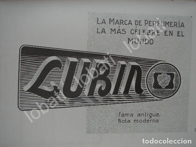 Sammeln von Plakaten: CARTEL ANTIGUO ORIGINAL DE PERFUME LUBIN 1909