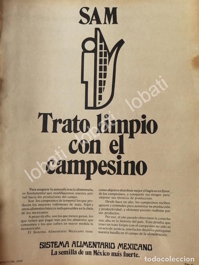 Coleccionismo de carteles: CARTEL ANTIGUO ORIGINAL DE AFICHE DEL SISTEMA ALIMENTARIO MEXICANO 1981 /13