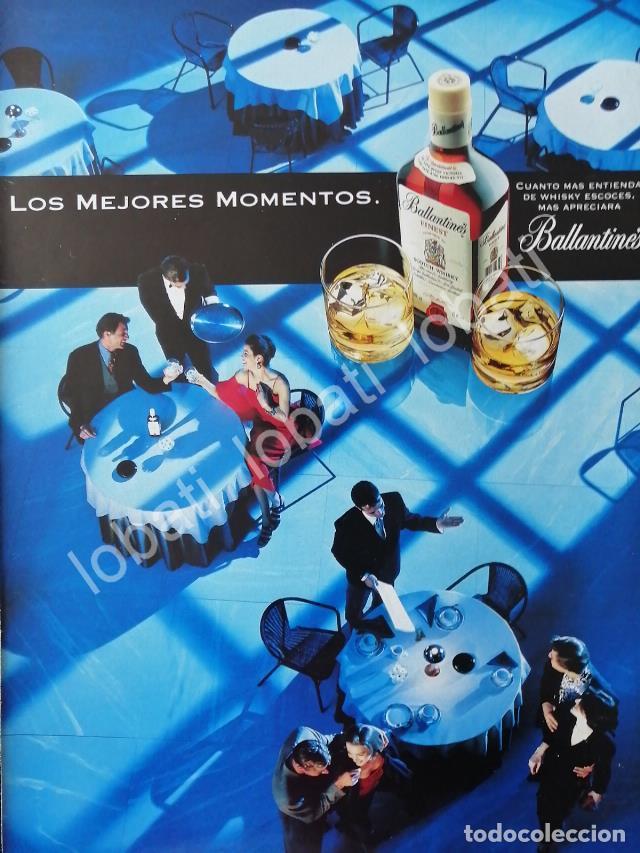 Coleccionismo de carteles: CARTEL ANTIGUO ORIGINAL DE VINOS WHISKY BALLANTINES 1980s /476