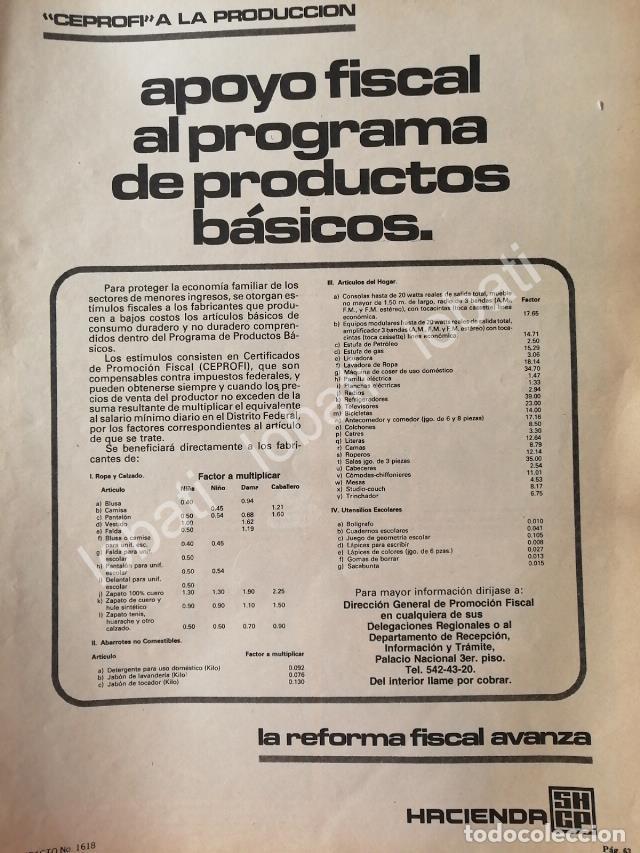 Collezionismo di affissi: CARTEL ANTIGUO ORIGINAL DE SECRETARIA DE HACIENDA 1981 /40