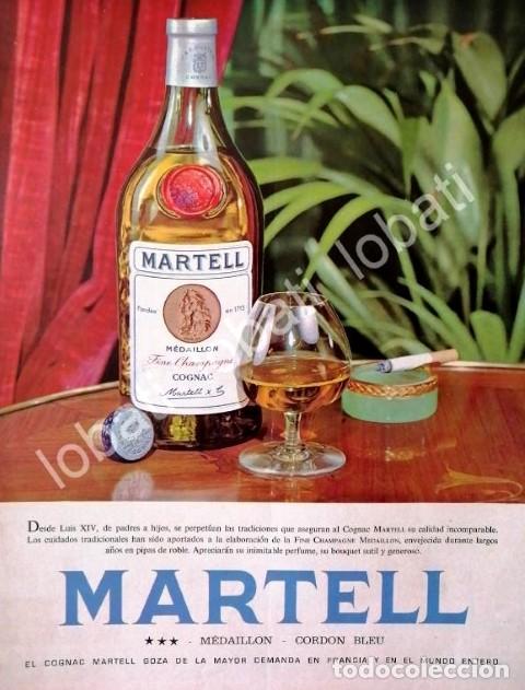 Collezionismo di affissi: CARTEL ANTIGUO ORIGINAL DE COGNAC MARTELL 1965 FOTOGRAFIA DE BERGUGLIAN /507
