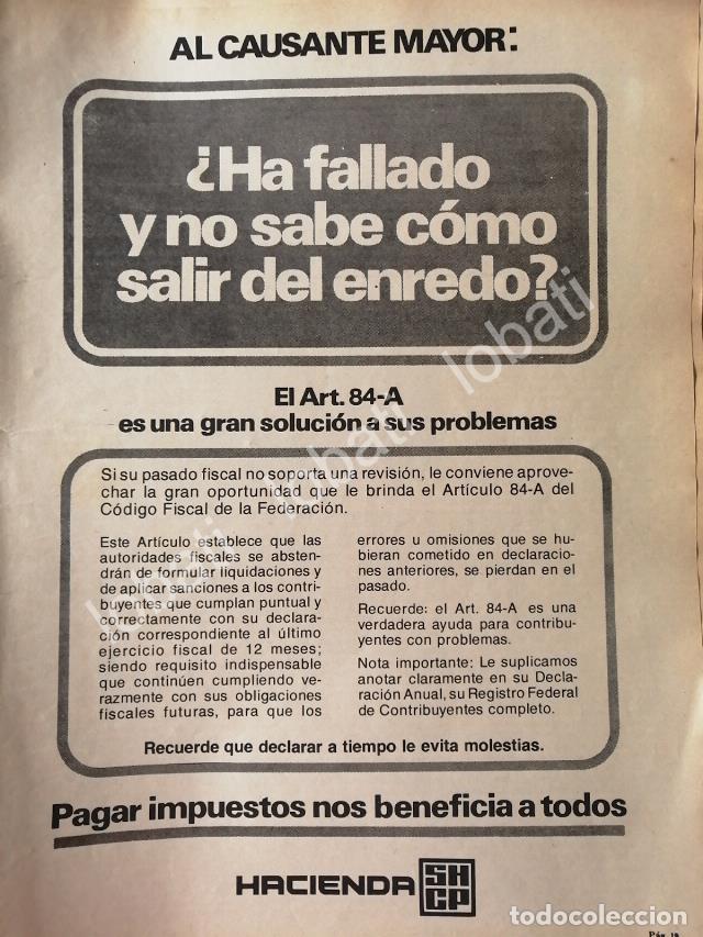 Collezionismo di affissi: CARTEL ANTIGUO ORIGINAL DE SHCP SECRETARIA DE HACIENDA 1981 /45