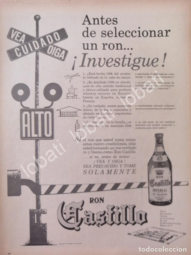 Collezionismo di affissi: CARTEL ANTIGUO ORIGINAL DE RON CASTILLO 1962 /515