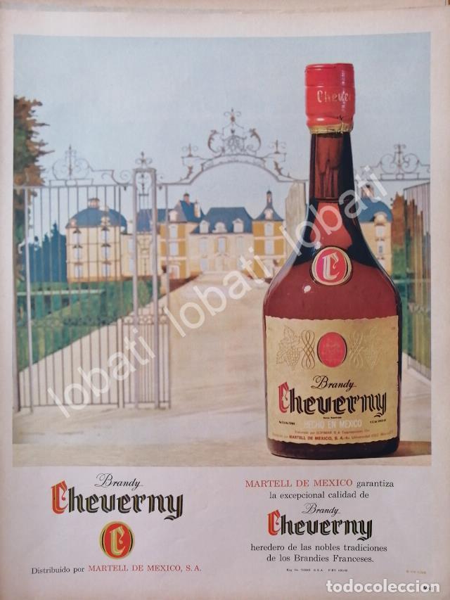 Sammeln von Plakaten: CARTEL ANTIGUO ORIGINAL DE VINOS. BRANDY CHEVERNY 1968 /524