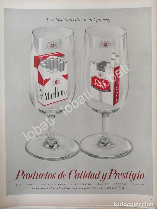 Coleccionismo de carteles: CARTEL ANTIGUO ORIGINAL DE CIGARROS MARLBORO 1960s /T237