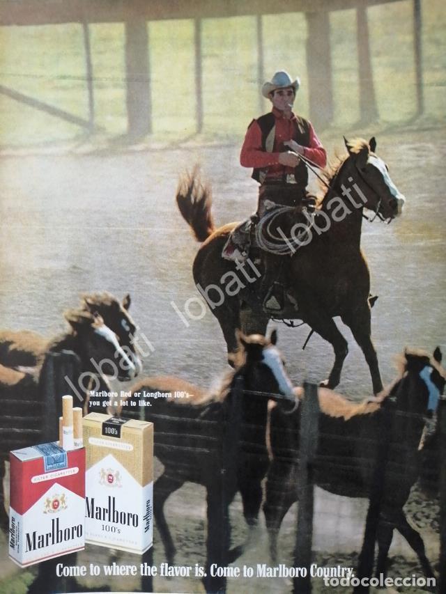 Coleccionismo de carteles: CARTEL ANTIGUO ORIGINAL DE CIGARROS MARLBORO 1969 /T241