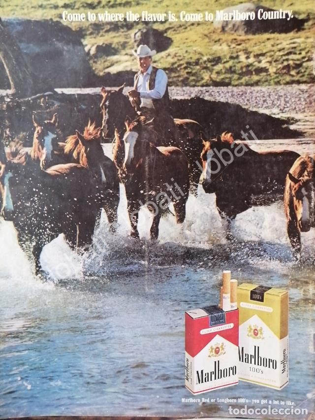 Coleccionismo de carteles: CARTEL ANTIGUO ORIGINAL DE CIGARROS MARLBORO 1970 /T246