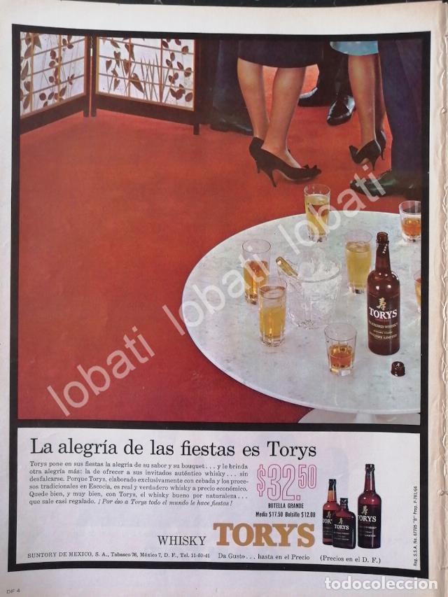 Sammeln von Plakaten: CARTEL ANTIGUO ORIGINAL DE VINOS. WHISKY TORYS 1965 /540