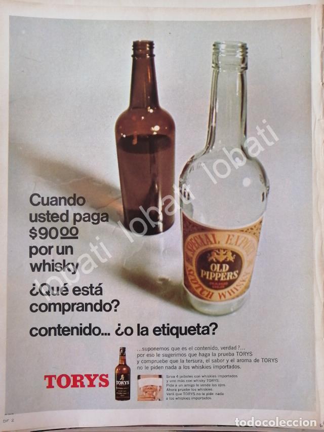 Sammeln von Plakaten: CARTEL ANTIGUO ORIGINAL DE VINOS. WHISKY TORYS 1968 /539