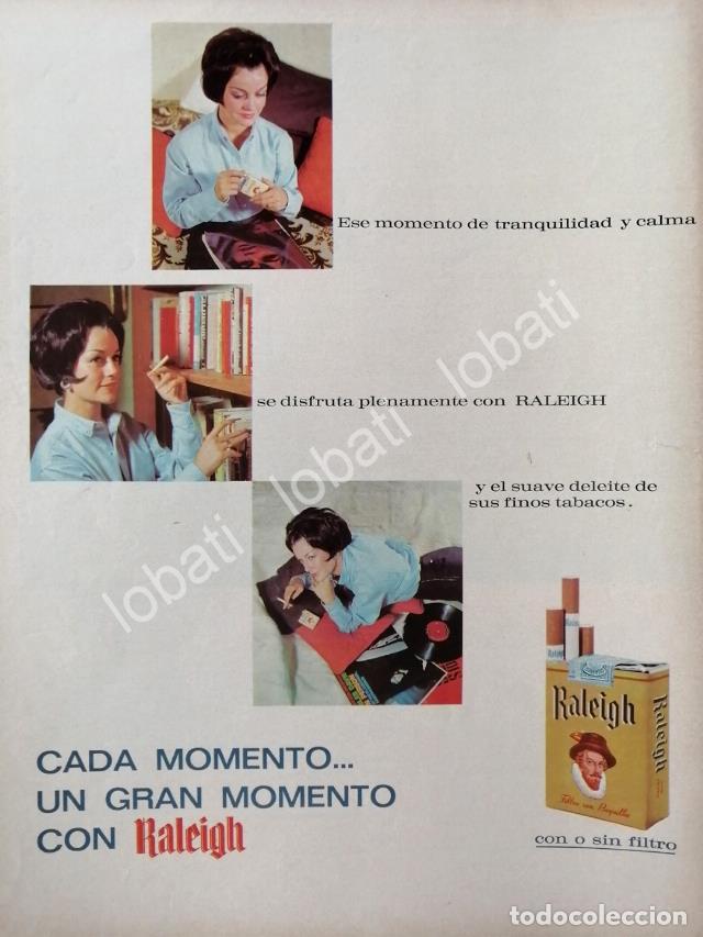 Poster collecting: CARTEL ANTIGUO ORIGINAL DE CIGARROS RALEIGH 1963 /T259