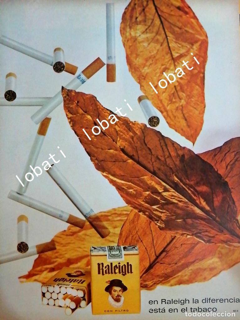 Poster collecting: CARTEL ANTIGUO ORIGINAL DE CIGARROS RALEIGH 1959 /T268