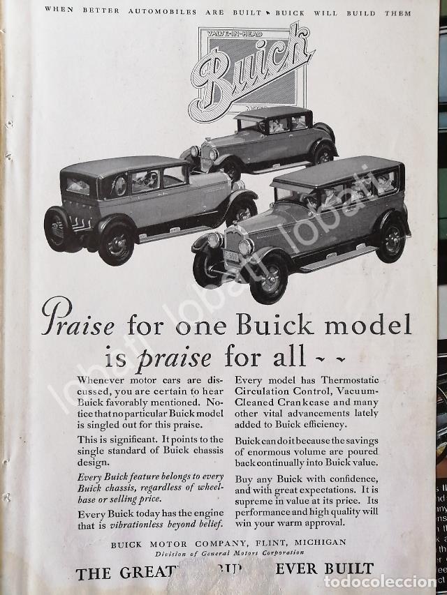 Poster collecting: CARTEL ANTIGUO ORIGINAL DE AUTOS BUICK 1926 /317