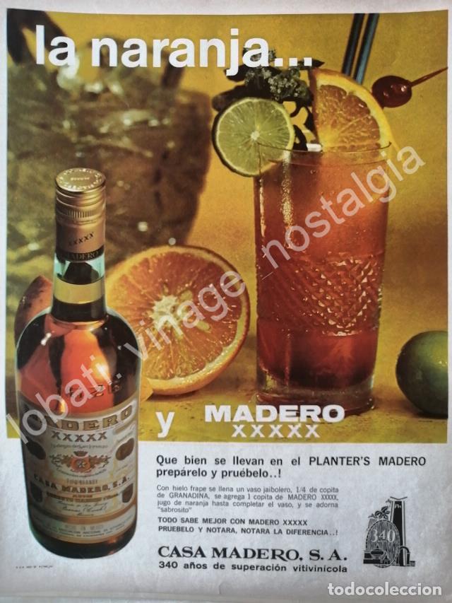 Poster collecting: CARTEL ANTIGUO ORIGINAL DE BRANDY MADERO XXXXX 1967 CASA MADERO /V262