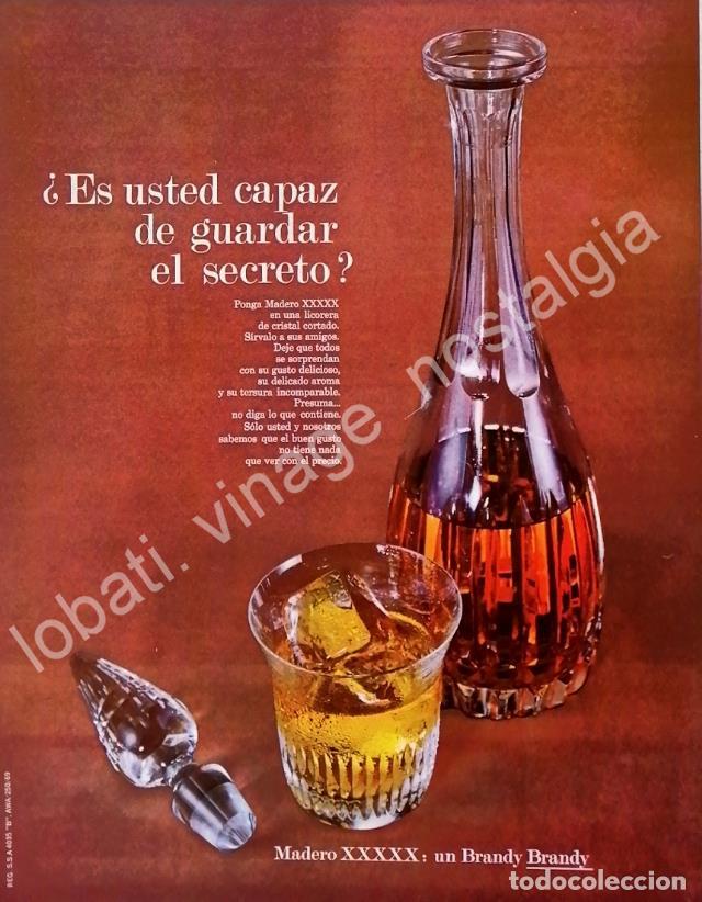 Collectionnisme d'affiches: CARTEL ANTIGUO ORIGINAL DE BRANDY MADERO XXXXX 1969, CASA MADERO /V277