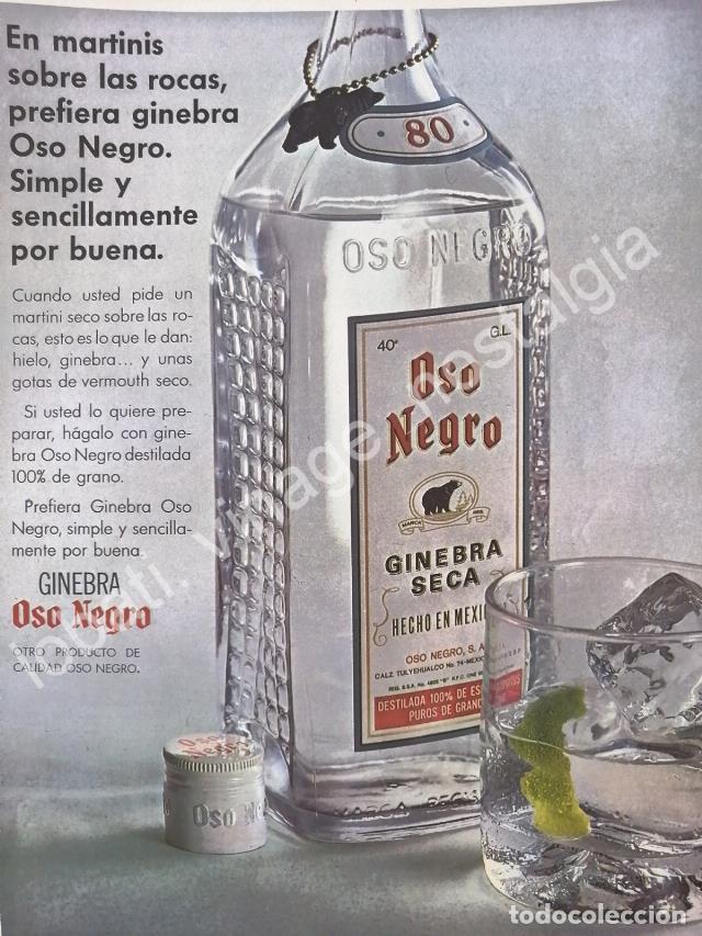 Collectionnisme d'affiches: CARTEL ANTIGUO ORIGINAL DE GINEBRA OSO NEGRO 1964 /V286