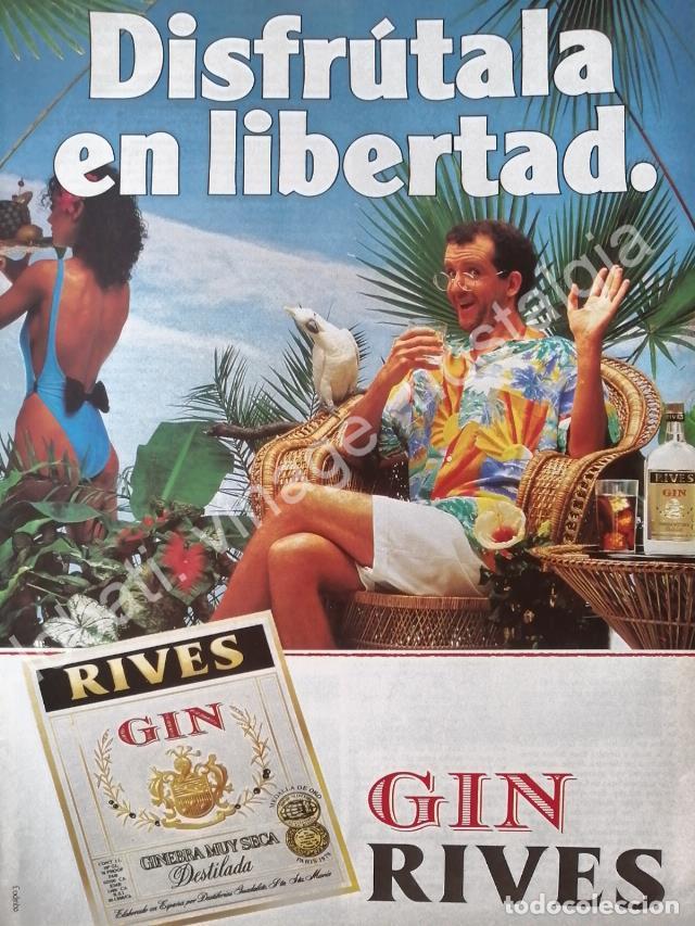 Coleccionismo de carteles: CARTEL ANTIGUO ORIGINAL DE GINEBRA RIVES 1980s /V307