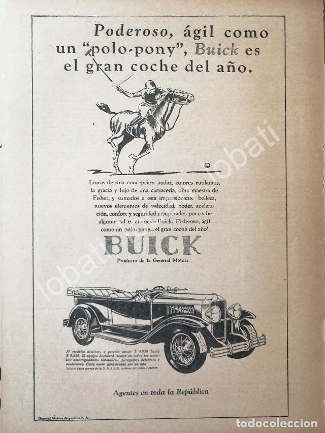 Collectionnisme d'affiches: CARTEL ANTIGUO ORIGINAL DE AUTOS BUICK 1930 /398
