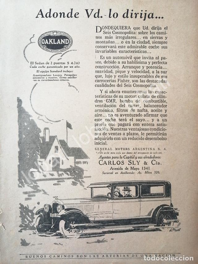 Collezionismo di affissi: CARTEL ANTIGUO ORIGINAL DE AUTOS GM OAKLAND 1930 /403 MUY RARO