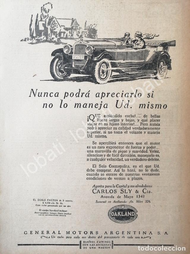 Collezionismo di affissi: CARTEL ANTIGUO ORIGINAL DE AUTOS GM OAKLAND 1930 /402 MUY RARO