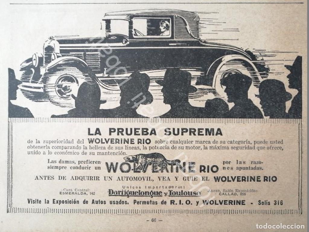 Collezionismo di affissi: CARTEL ANTIGUO ORIGINAL DE AUTOS REO BROUGHAM WOLVERINE 1929 /408 MUY RARO
