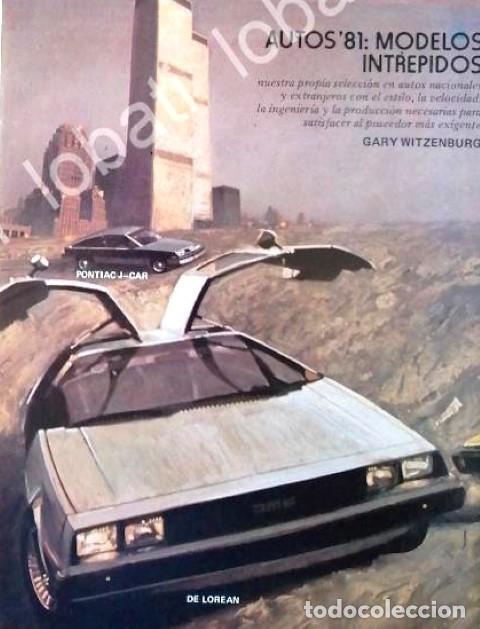 Collezionismo di affissi: CARTEL ANTIGUO ORIGINAL DE AFICHE AUTOS DELORIAN 1981/ 416