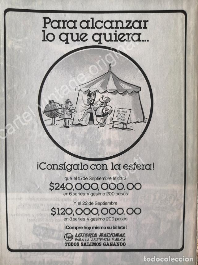 Collezionismo di affissi: CARTEL ANTIGUO ORIGINAL DE LOTERIA NACIONAL. 1970s /118