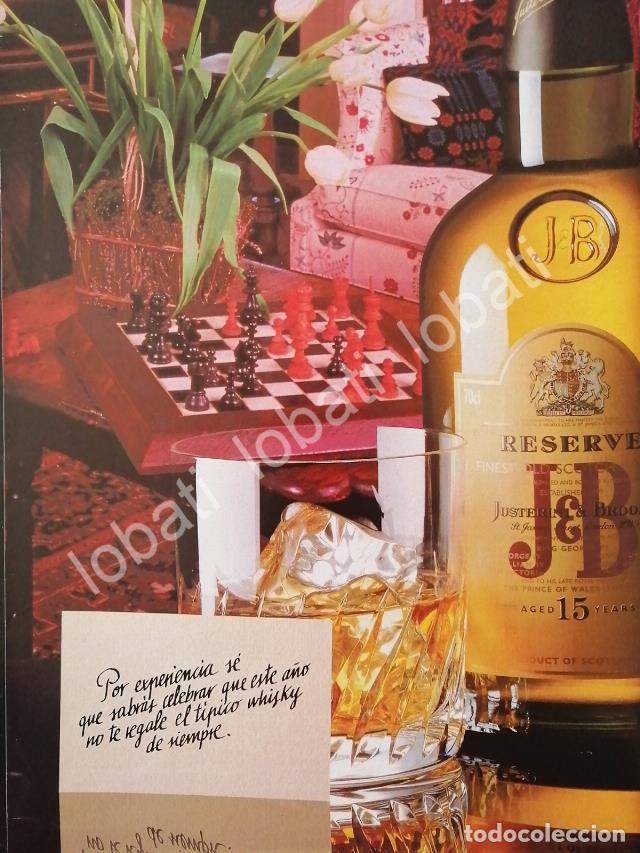 Collectionnisme d'affiches: CARTEL ANTIGUO ORIGINAL DE VINOS. WHISKY J&B 1980s /560