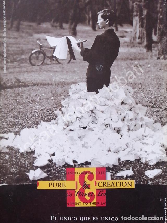 Collectionnisme d'affiches: CARTEL ANTIGUO ORIGINAL DE VINOS. WHISKY J&B 1980s /563