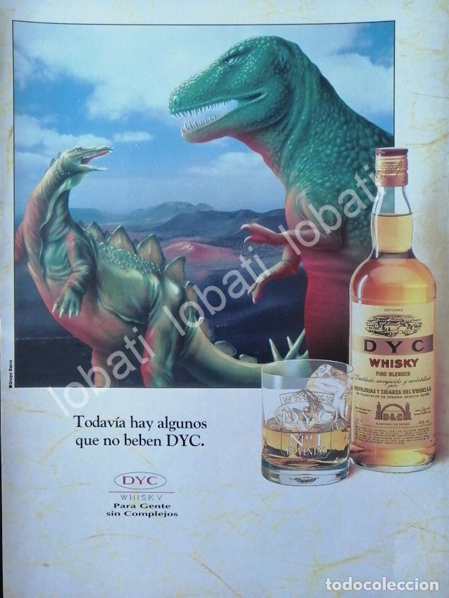 Collectionnisme d'affiches: CARTEL ANTIGUO ORIGINAL DE VINOS. WHISKY DYC 1980s /573